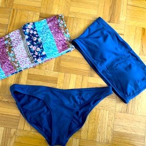Eidon 3-pc bikini swim set L